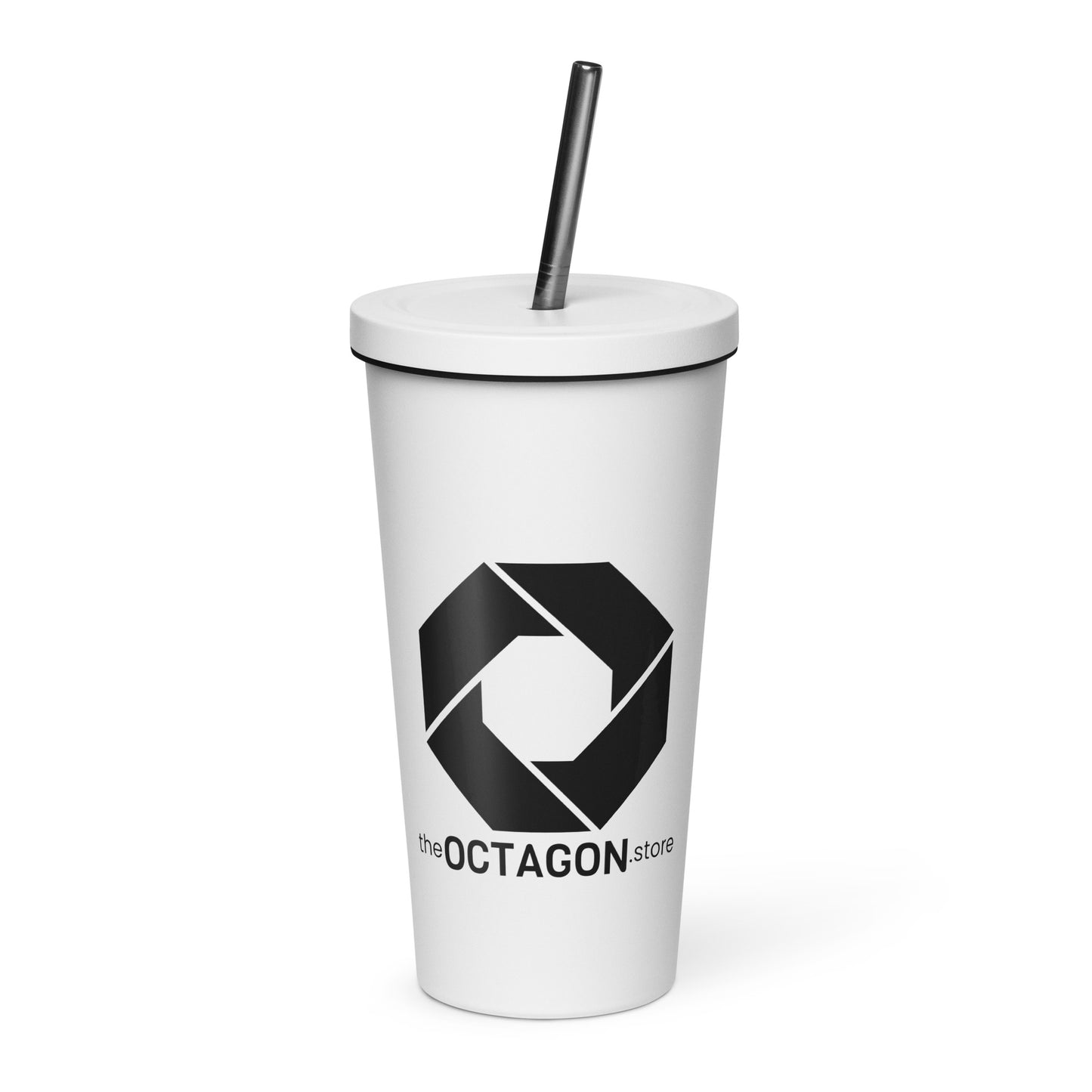 Octagon Tumbler With Straw