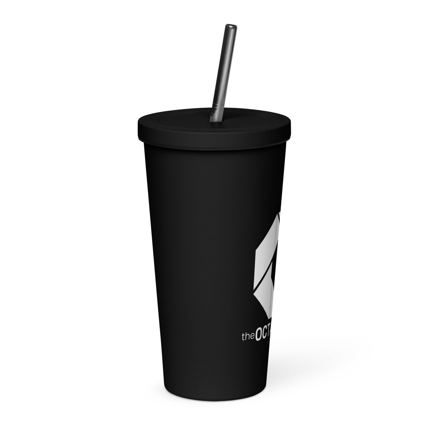 Octagon Tumbler With Straw